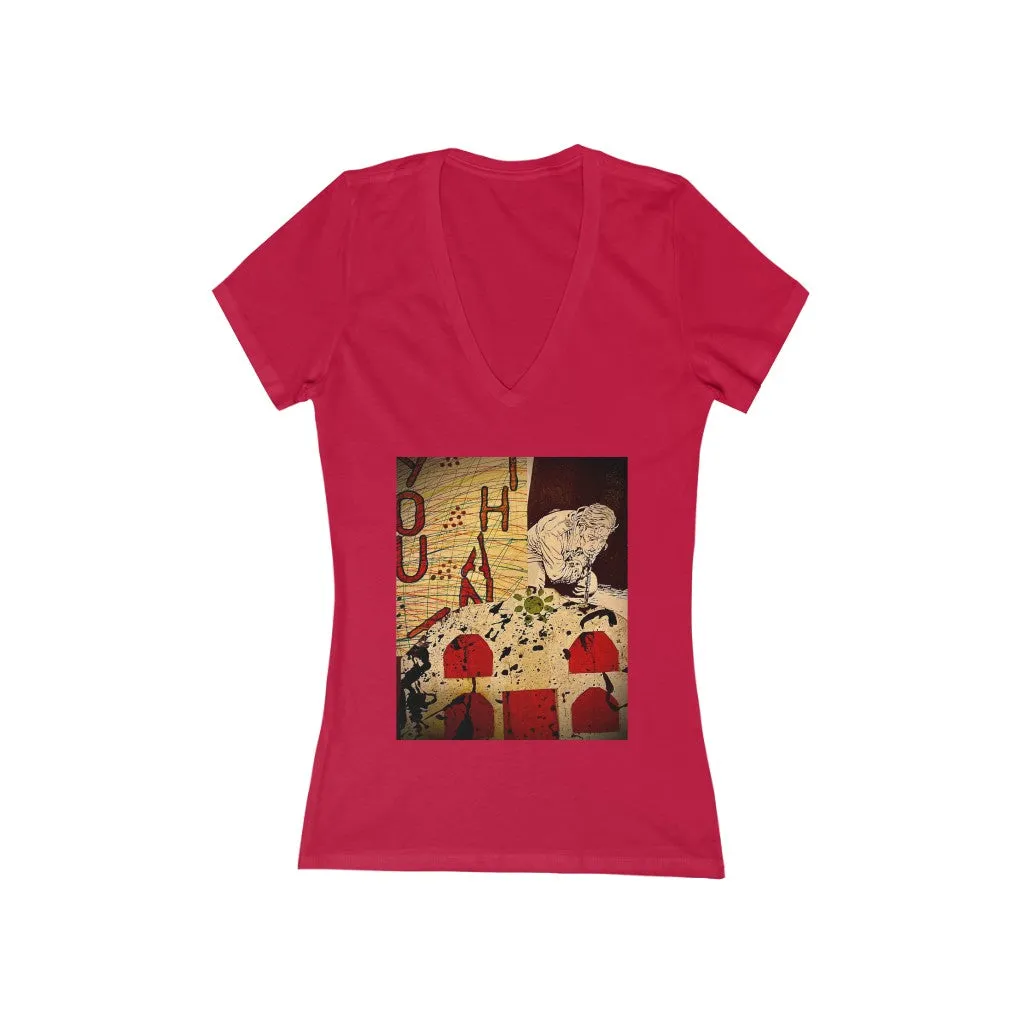 Thank you - Women's Jersey Short Sleeve V-Neck Tee