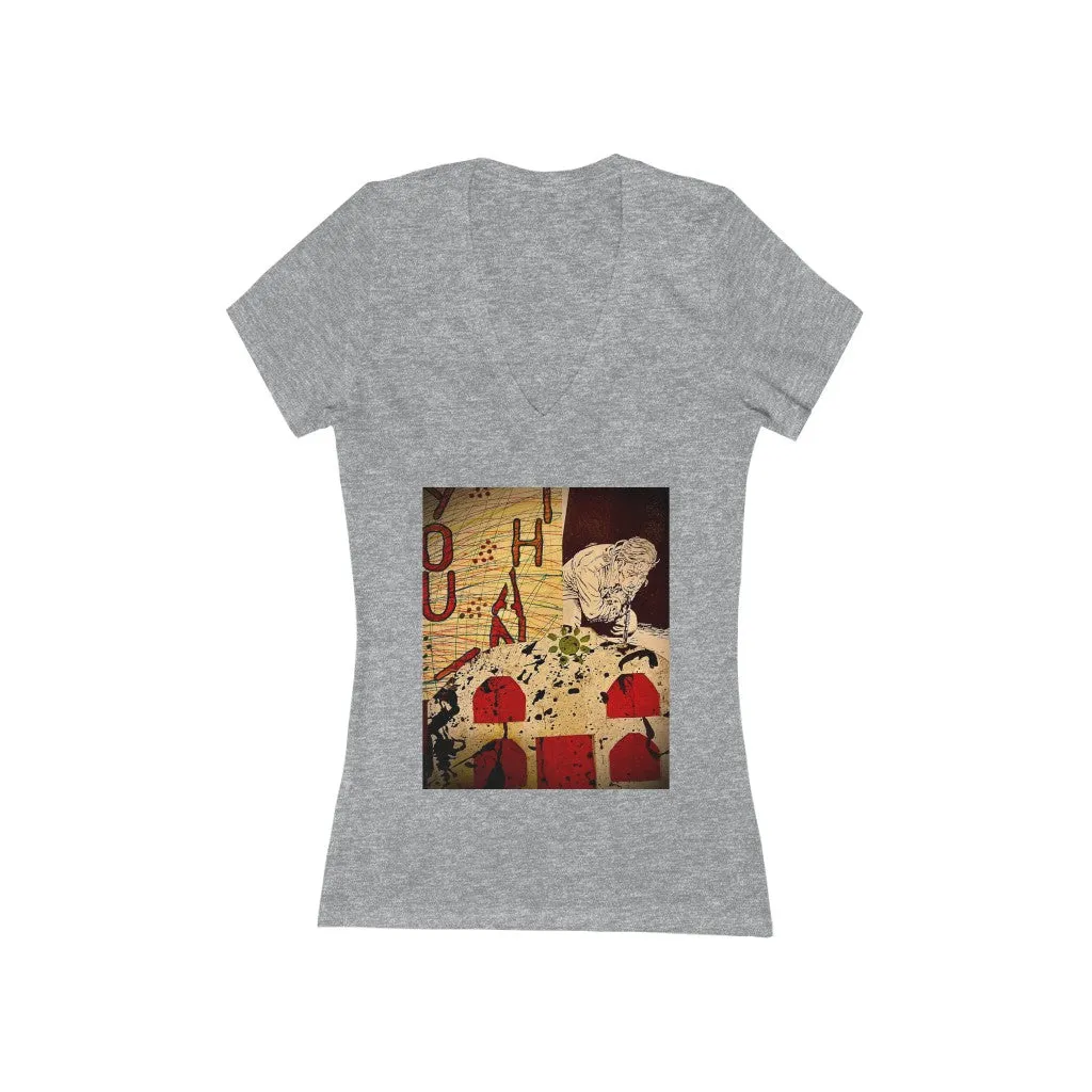 Thank you - Women's Jersey Short Sleeve V-Neck Tee