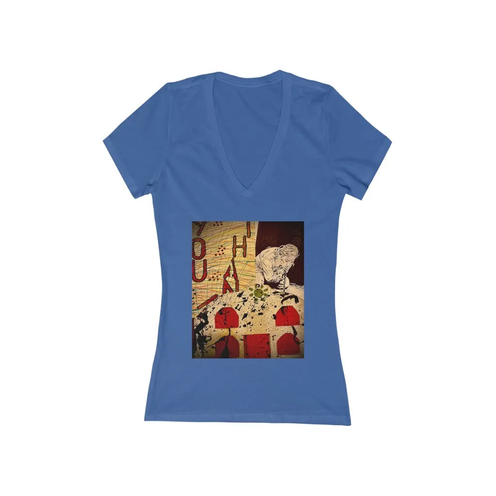 Thank you - Women's Jersey Short Sleeve V-Neck Tee