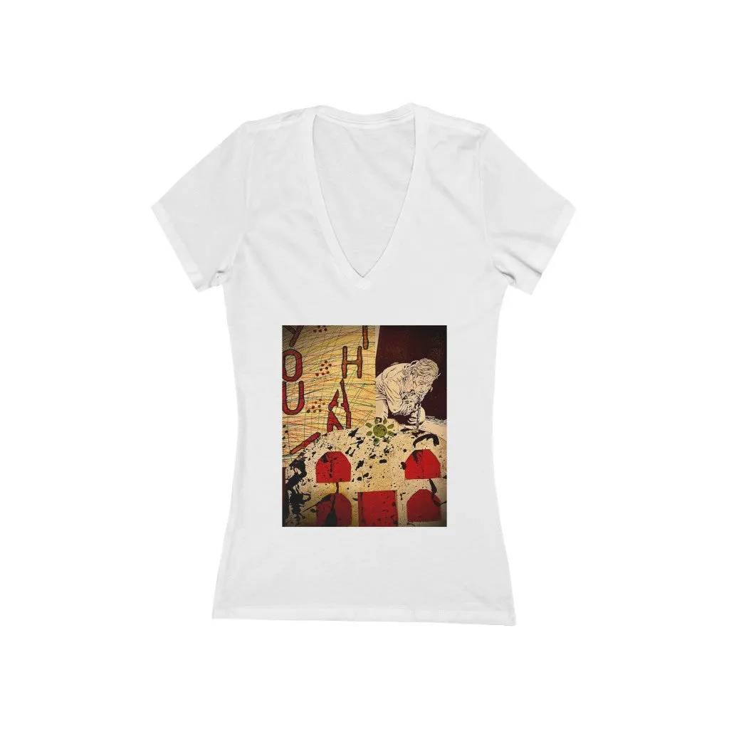 Thank you - Women's Jersey Short Sleeve V-Neck Tee
