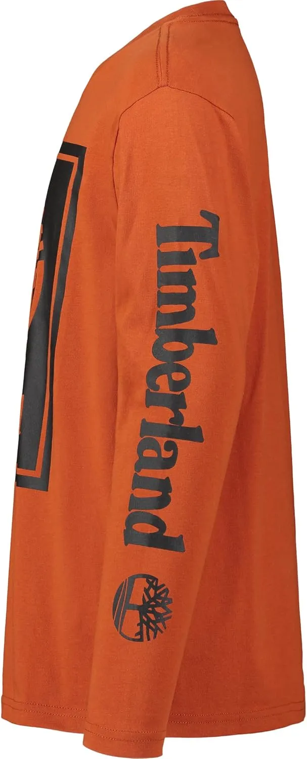 Timberland Boys' Long-Sleeve Crew Neck T-Shirt