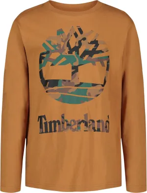 Timberland Boys' Long-Sleeve Crew Neck T-Shirt