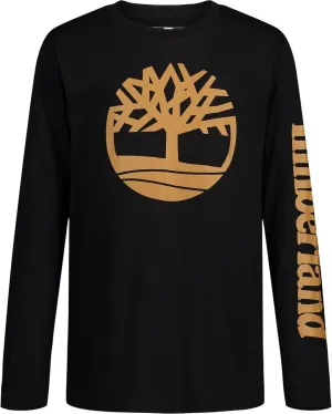 Timberland Boys' Long-Sleeve Crew Neck T-Shirt