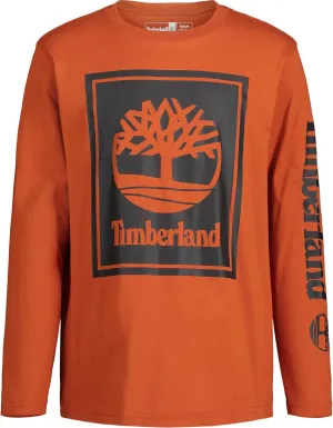 Timberland Boys' Long-Sleeve Crew Neck T-Shirt