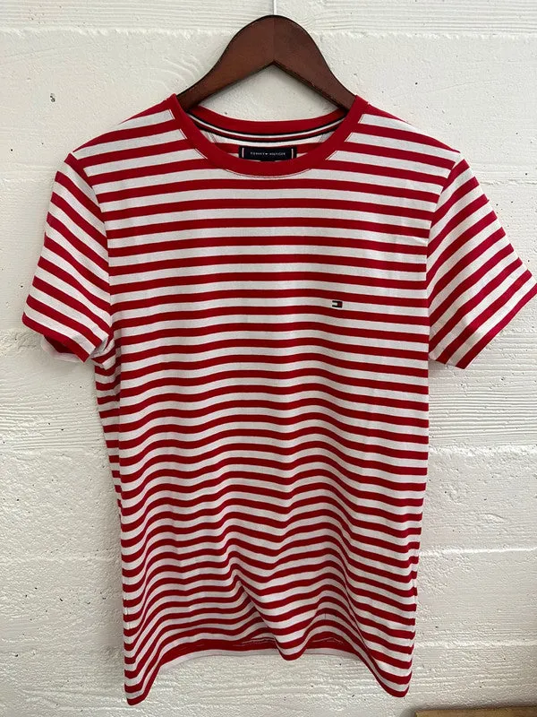 Tommy Hilfiger Mens Stretch Slim Fit T-Shirt Primary MW10800 979