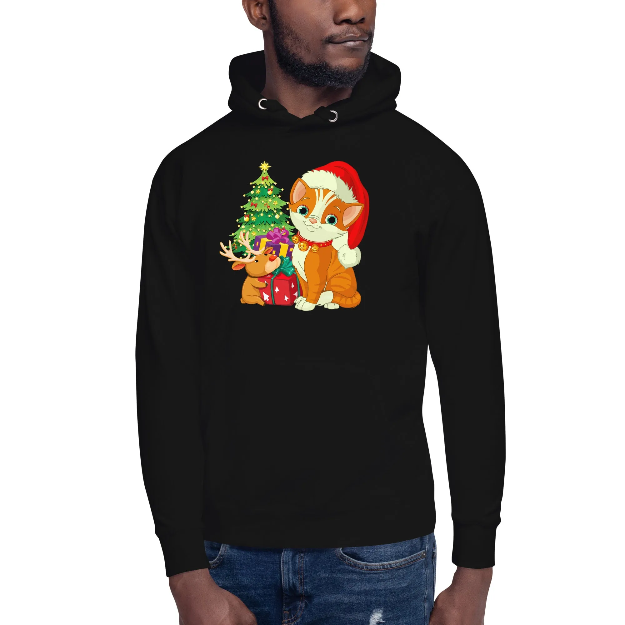 Unisex Hoodie 100% Cotton Face Cat Lovers
