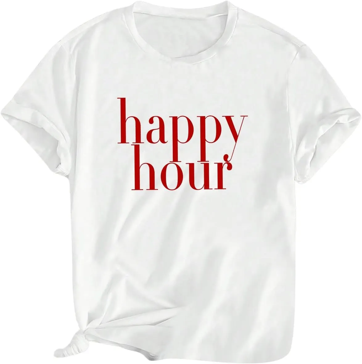 Verdusa Women's Graphic Tees Round Neck Short Sleeve Oversized Tshirts