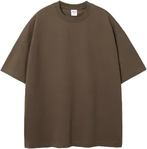 VFIVE UNFOUR 305G Loose 100% Cotton T-Shirts Solid Color Short Sleeve Tshirt Oversized Hip Hop Tops