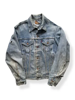 Vintage Distressed/Repaired Levi's Type III Denim Trucker Jacket SZ 40L
