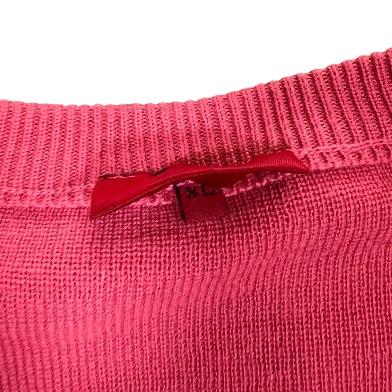 Vintage GABICCI Grandad Patterned V-Neck Acrylic Wool Sweater Jumper