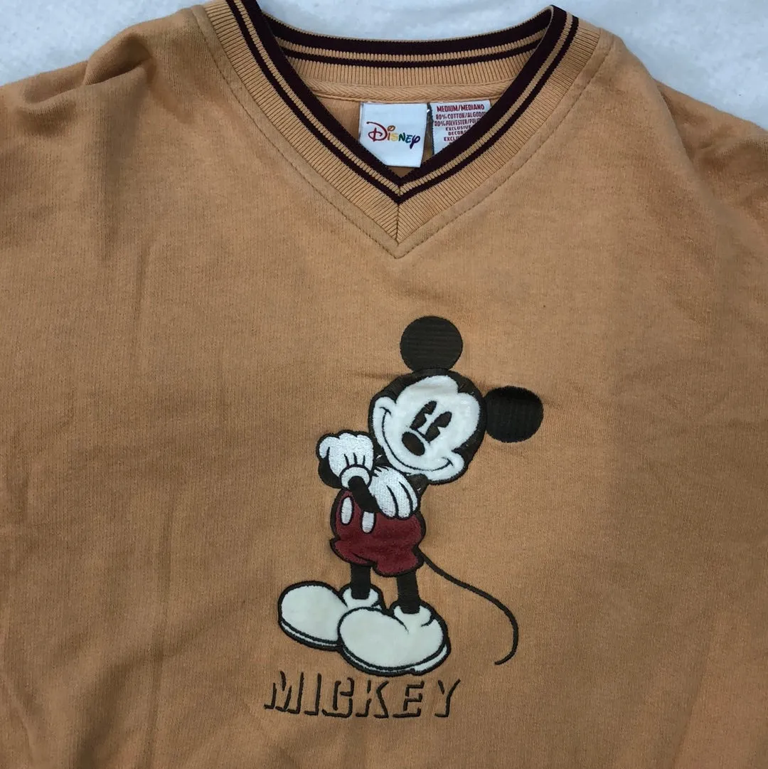 Vintage Mickey Mouse Orange Sweatshirt