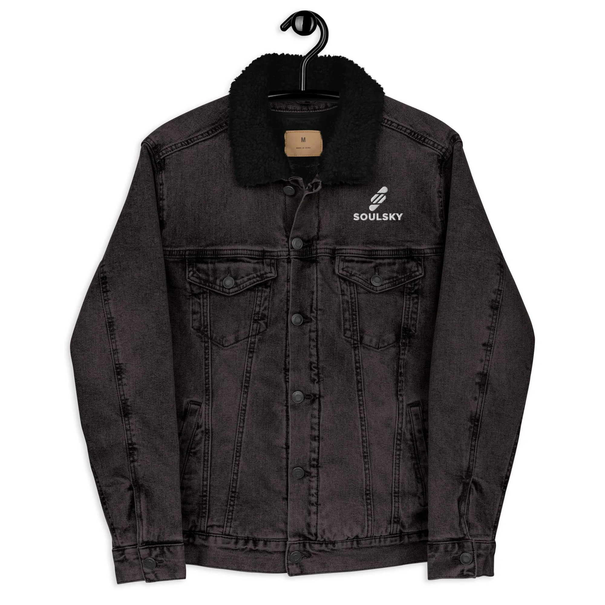 VISIONARY Unisex Denim Sherpa Jacket