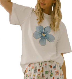 Women Oversized Graphic T Shirt Teens Girl Y2K Cute Print Short Sleeve Crewneck Baggy Tees Vintage Floral Preppy Top