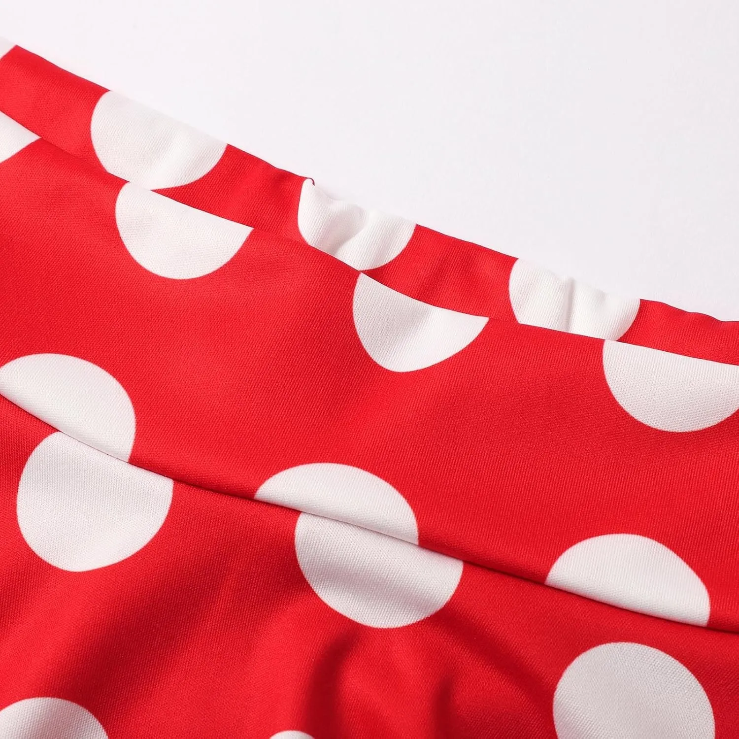 Women Pleated Mini Skirt for Summer Dot Color Print A-Line Stretch Flared Mini Skirts for Women Summer Streetwear
