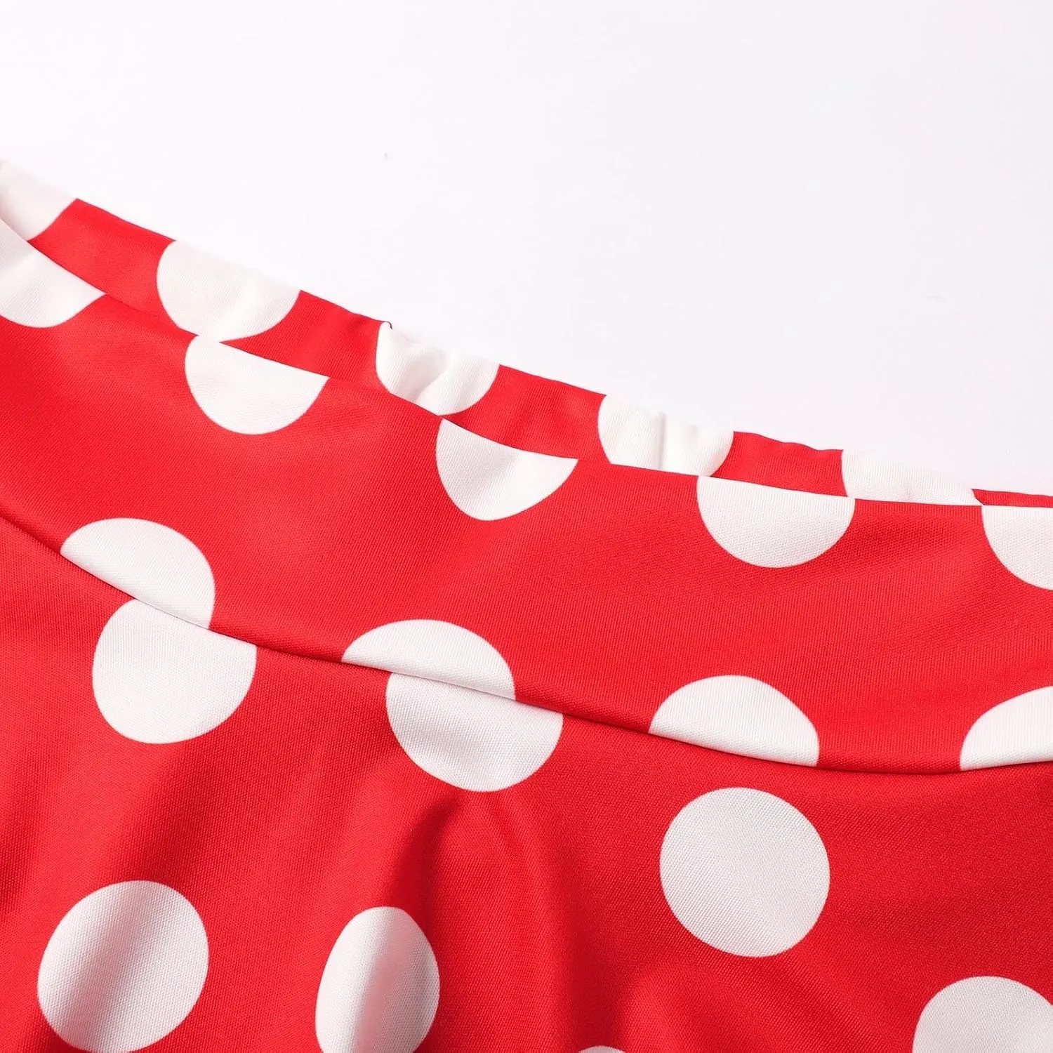 Women Pleated Mini Skirt for Summer Dot Color Print A-Line Stretch Flared Mini Skirts for Women Summer Streetwear
