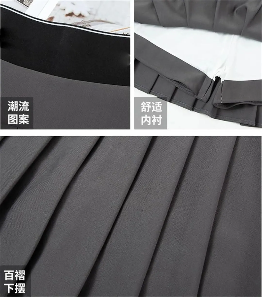 Women Streetwear High Waist Mini Pleated Skirts Short Tennis Saia