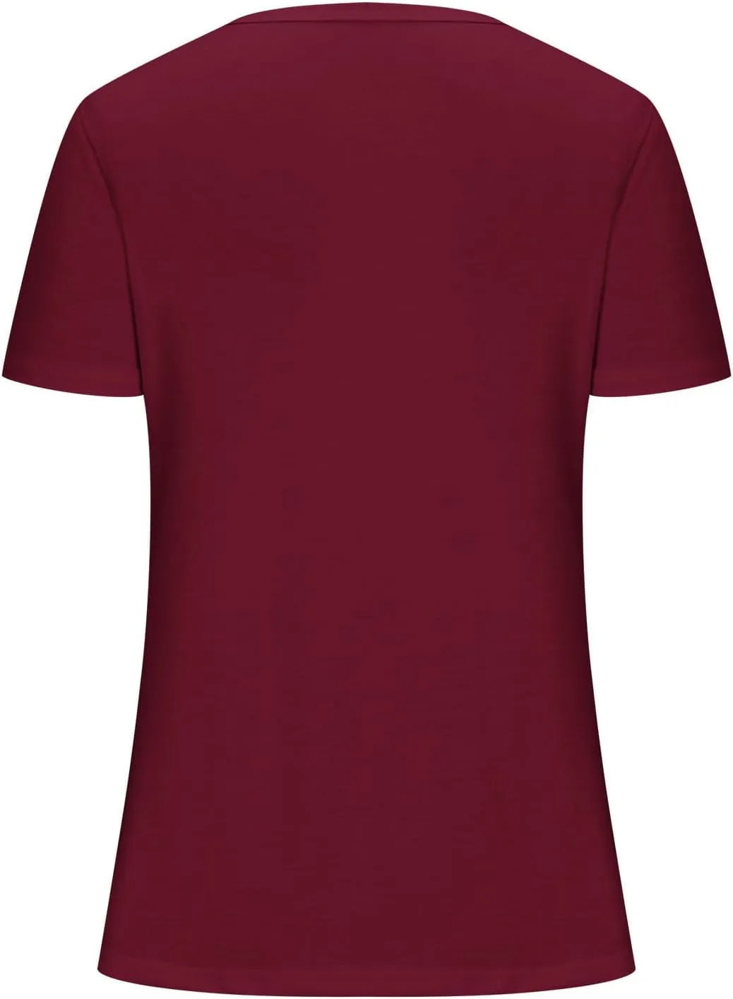 Women Trendy Tops Asymmetric V Neck Button Blouse Short Sleeve Loose Fit Tees Soft Dressy Business Outfits