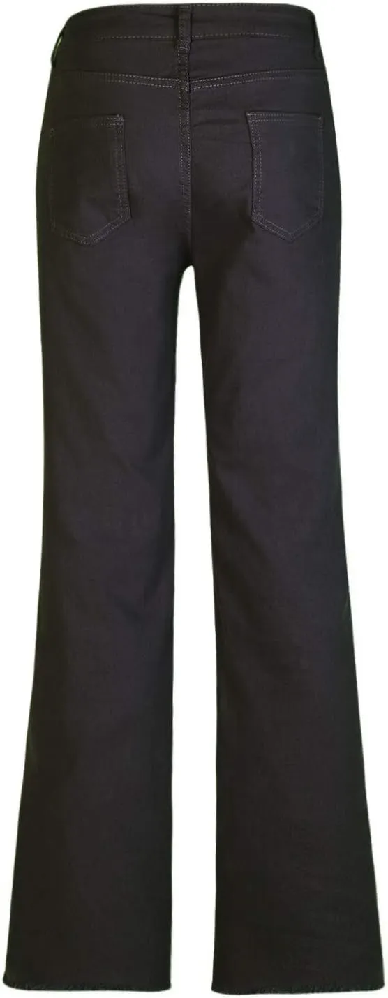 Womens Casual Wide Leg Jeans Petite to Plus Size Stretch Wide Leg Jeans Loose Fit Stretch Jeggings with Pockets