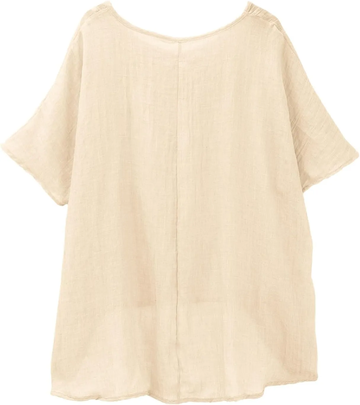 Womens Cotton Linen Crewneck Short Sleeve Tshirts Loose Summer Boho Beach Tunic Tops 2025 Casual Solid Cute Blouses