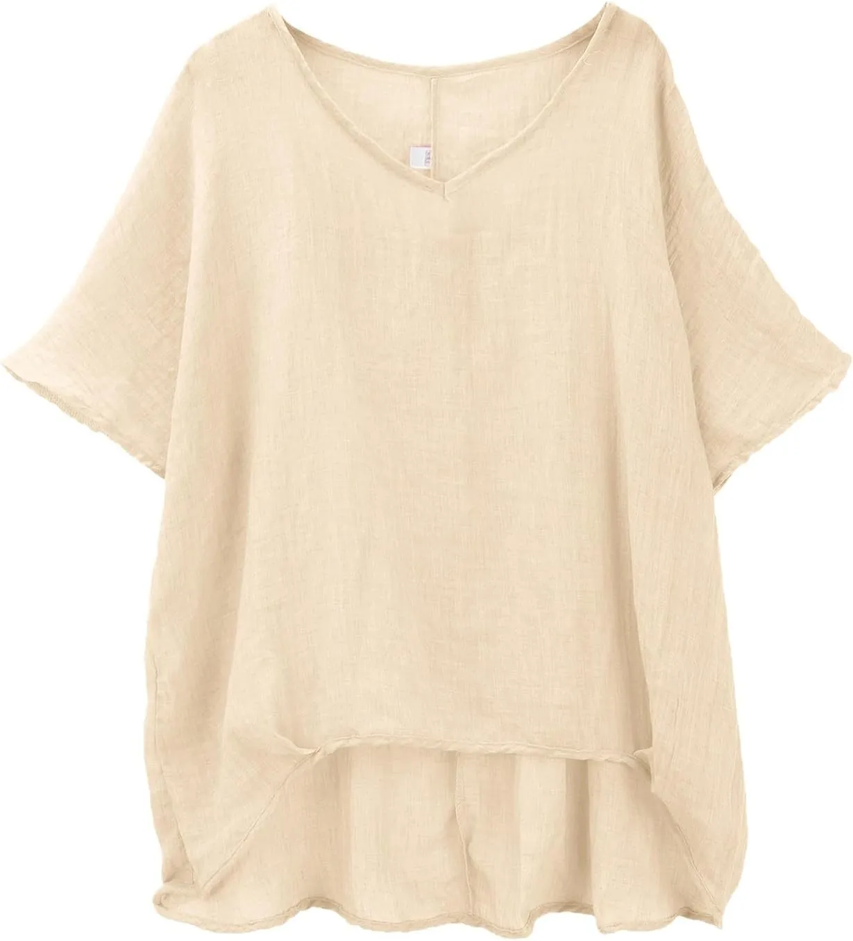 Womens Cotton Linen Crewneck Short Sleeve Tshirts Loose Summer Boho Beach Tunic Tops 2025 Casual Solid Cute Blouses