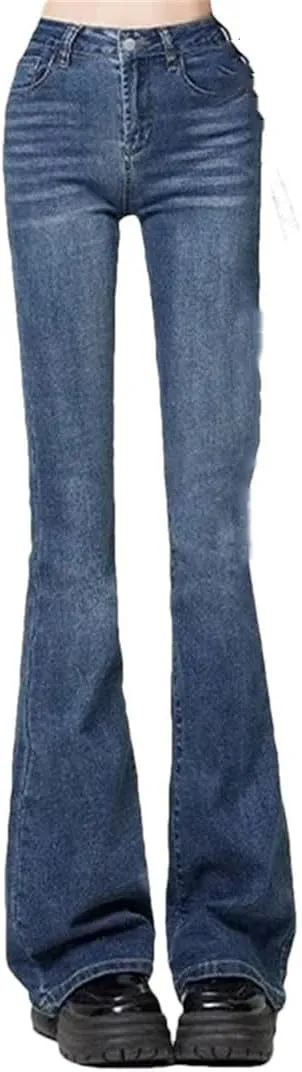 Women's Flared Jeans High Waist Stretch Casual Fashion Versatile Loose Jeans