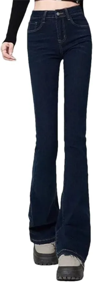 Women's Flared Jeans High Waist Stretch Casual Fashion Versatile Loose Jeans