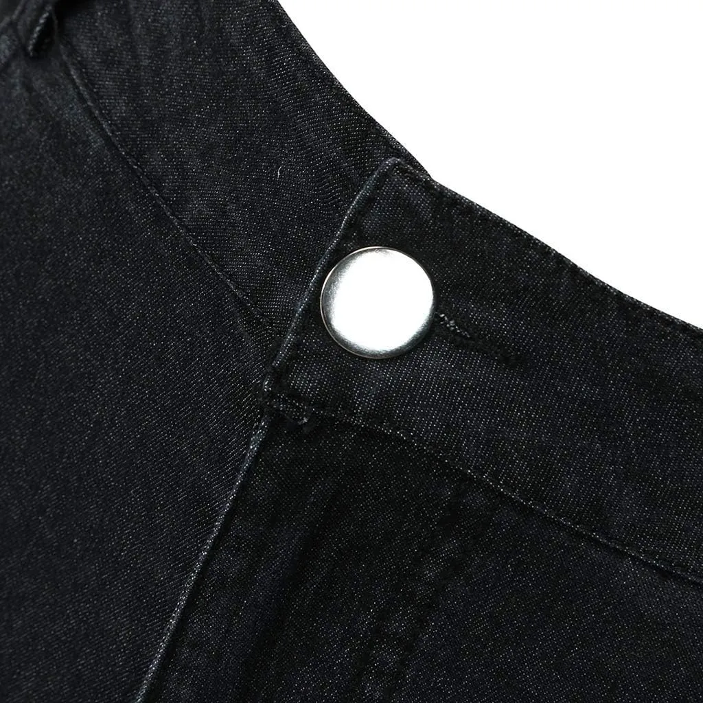 Women's Flared Jeans High Waisted Skinny Stretch Trousers Daily Wear Trendy Casual Denim Pants with Pockets