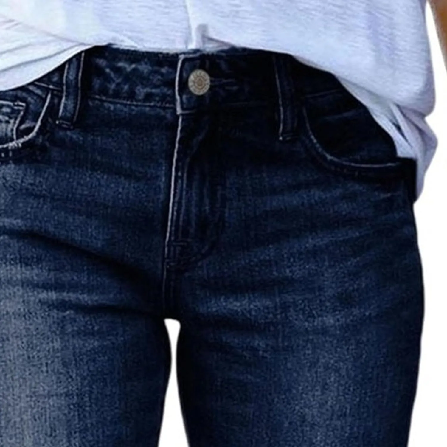Women's High Waist Stretch Jeans Fashion Retro Slim Fit 2025 Spring Summer Tight Lifting Hip Casual Pants Solid Color