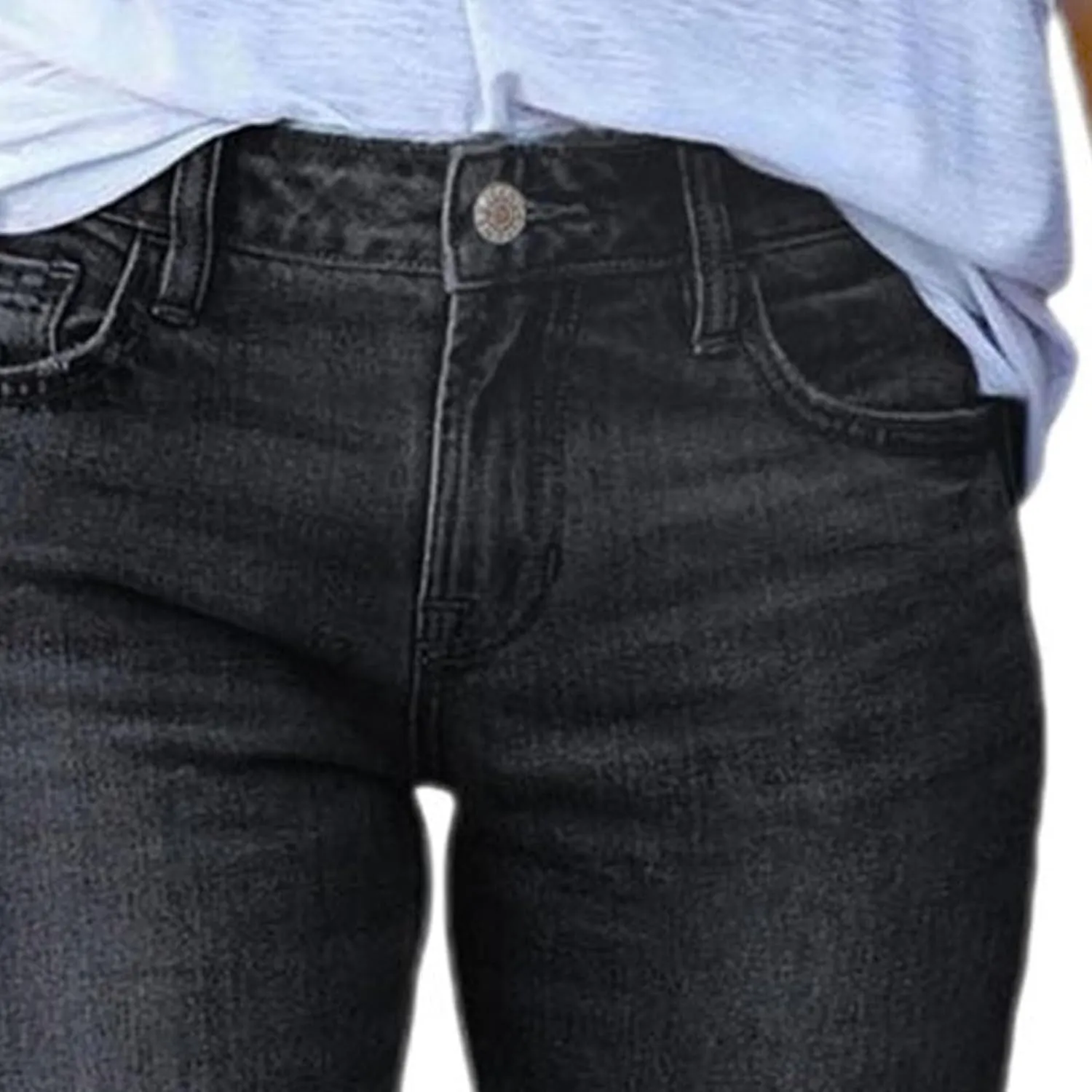 Women's High Waist Stretch Jeans Fashion Retro Slim Fit 2025 Spring Summer Tight Lifting Hip Casual Pants Solid Color