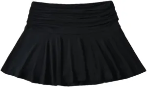 Women's Pleated Patchwork Mini Skirt Y2K Stretch High-Waisted A-Line Skirts