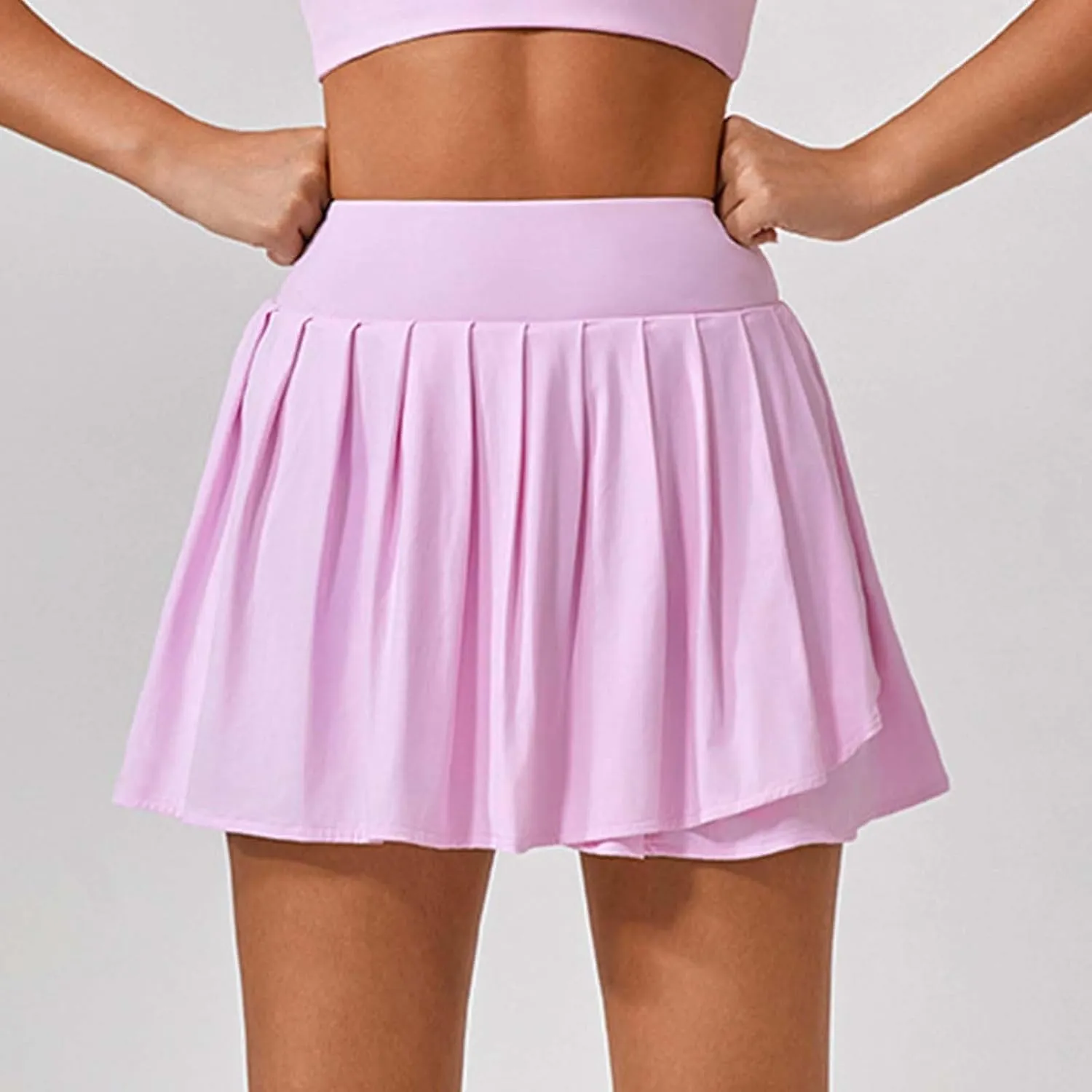 Womens Pleated Skirts High Waisted Mini Tennis Skirt Skorts with Shorts