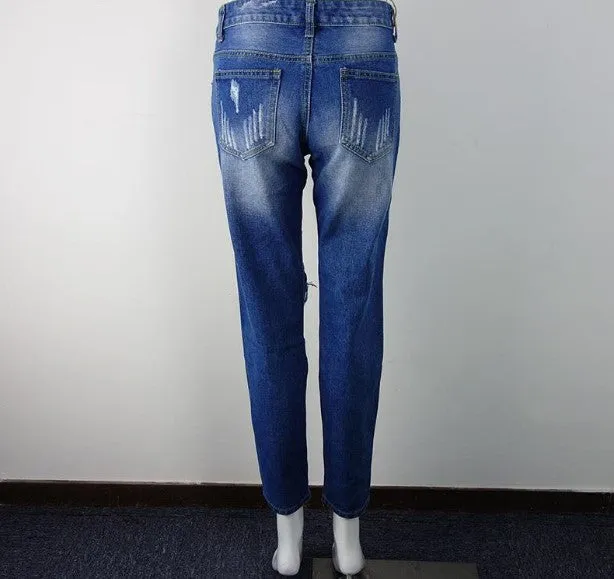 Women's Ripped Fashion Denim Jeans