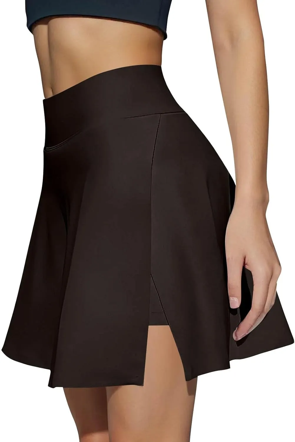 Womens Tennis Skirt High Waisted Pleated Golf Skirts Casual Summer Flowy Athletic Skorts with Built-in Shorts