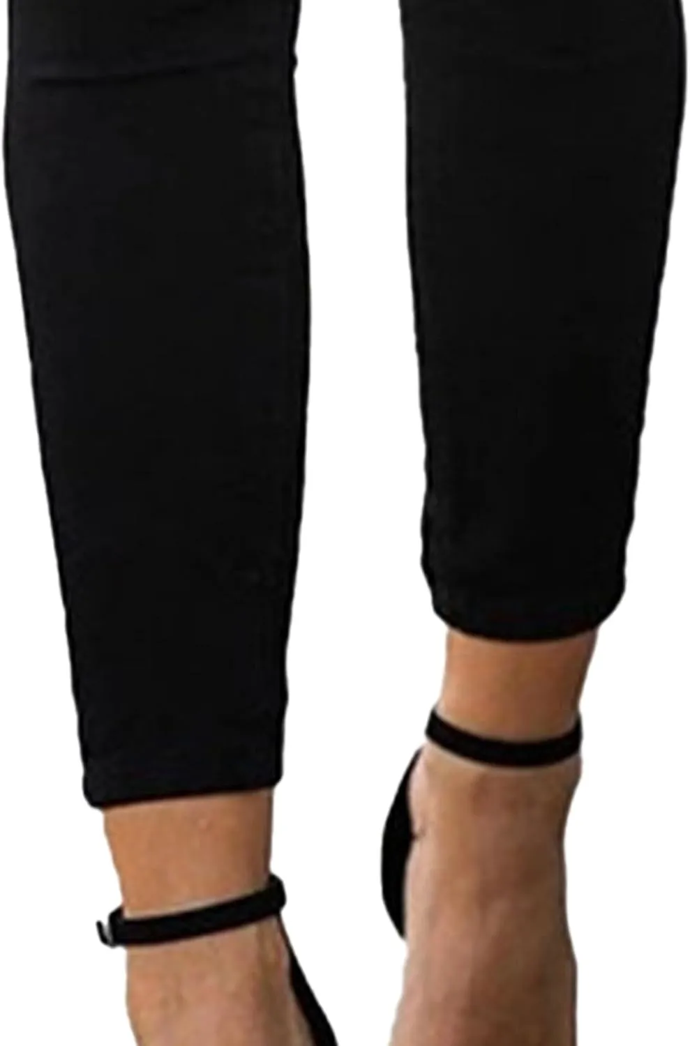 Women's2025 Spring Slim Fit Skinny Pants Mid Rise Raw Edge Jeans Tight Fashion Casual Pants Large Size Jeans