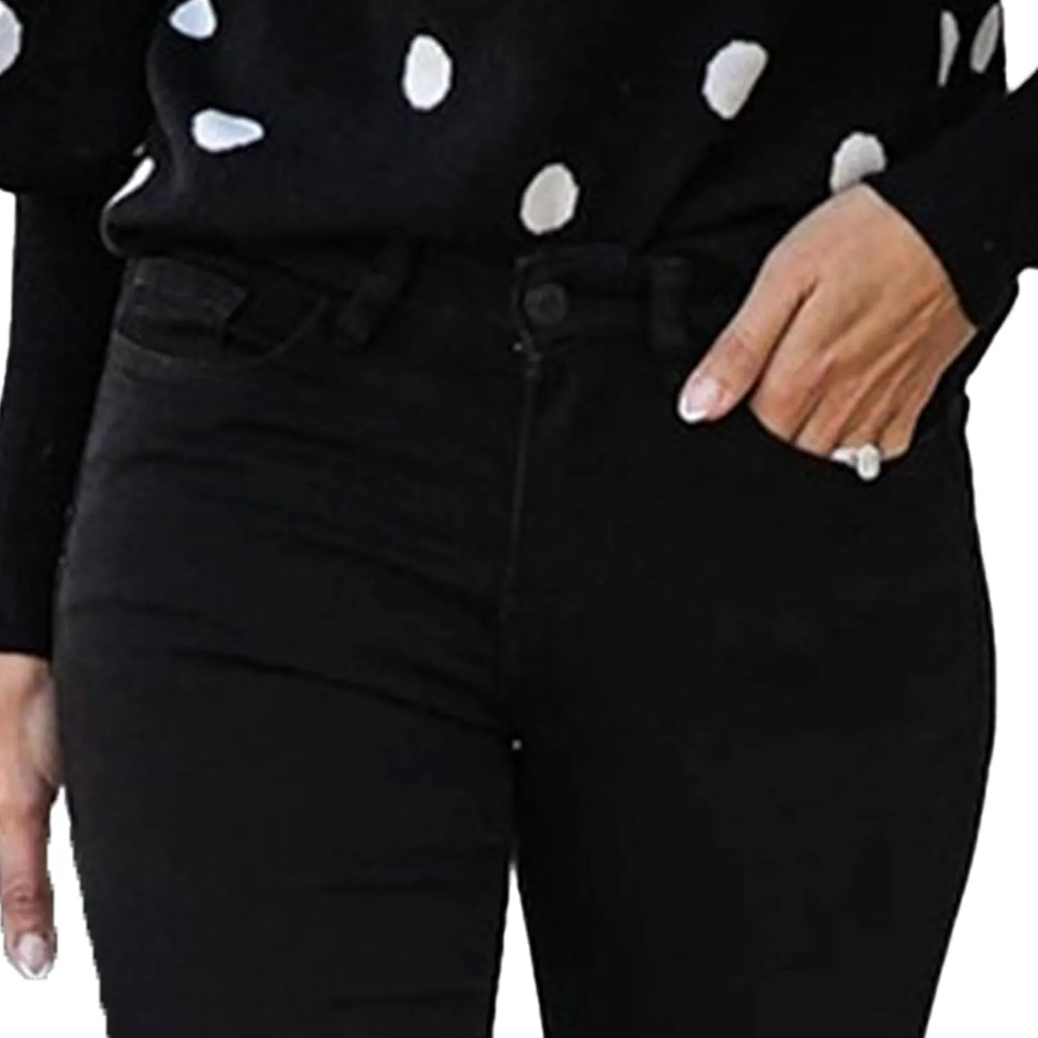 Women's2025 Spring Slim Fit Skinny Pants Mid Rise Raw Edge Jeans Tight Fashion Casual Pants Large Size Jeans
