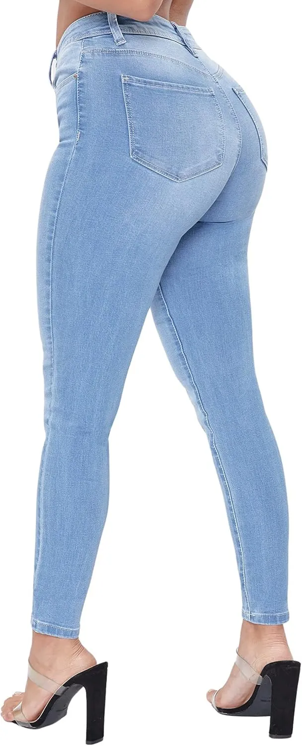YMI Women's Plus Essential Skinny Jeans