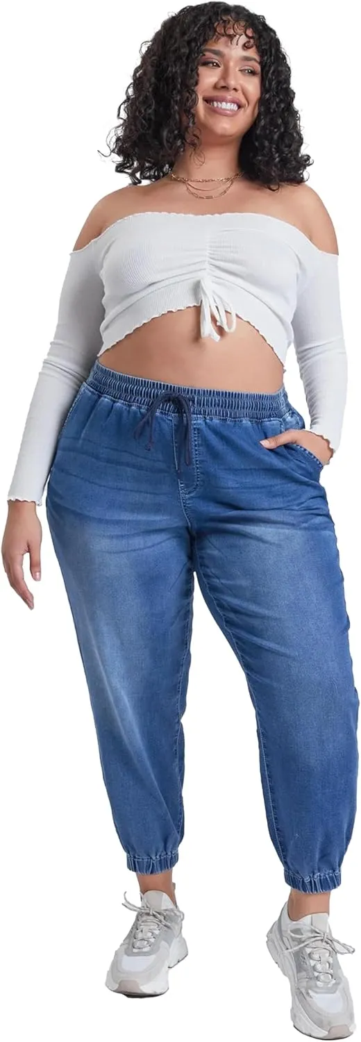 YMI Women's Plus Essential Skinny Jeans