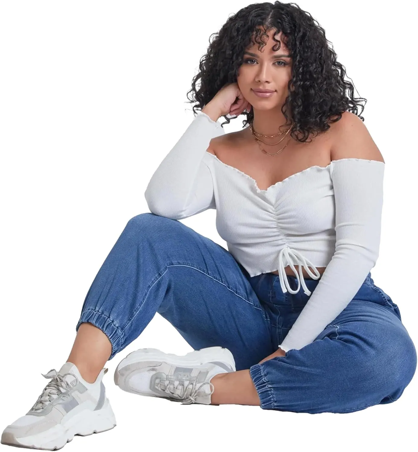 YMI Women's Plus Essential Skinny Jeans